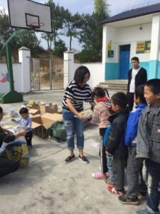 Giving to schools in China