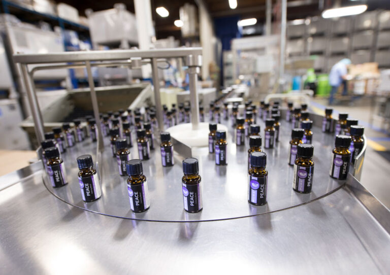 Melaleuca Essential Oil Blend product being manufactured